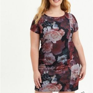 NWT Torrid mini floral scuba dress